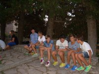 "Pellegrinaggio ad Assisi, gruppo ""Carica del 2002"", 2-3/09/2015. Relax in attesa della cena"