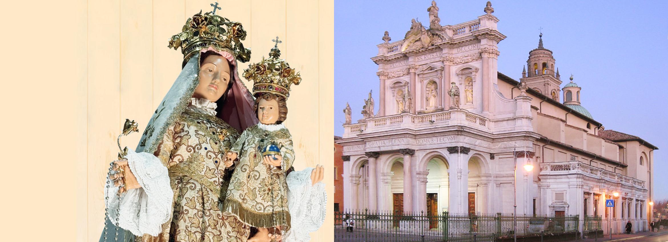 Rosario a chiusura di maggio a Fontanellato