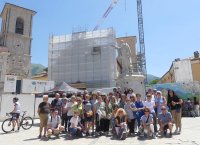 Statua di S. Benedetto, Norcia (Pellegrinaggio 2024, 29-30/06/2024)