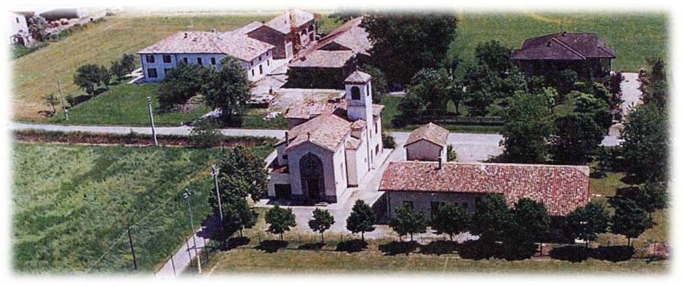 chiesa di Bogolese, veduta aerea