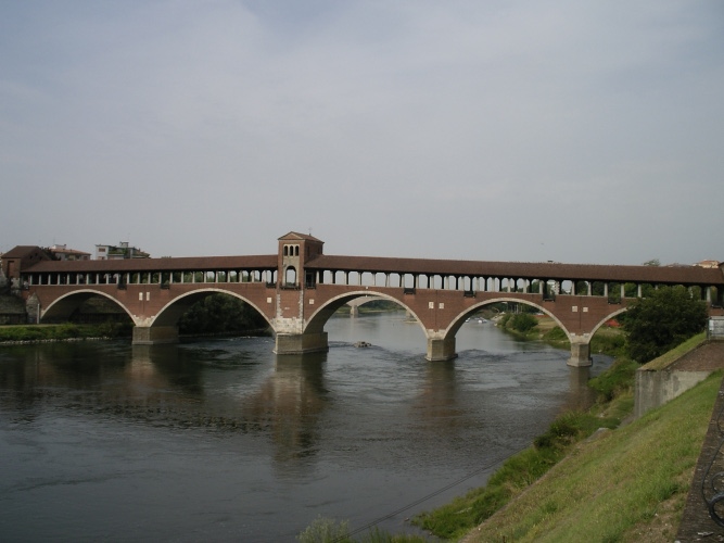 PAVIA: Il ponte coperto sul Ticino